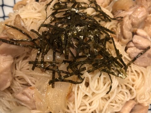 鶏肉でヘルシー♪和風そうめんチャンプルー^_^